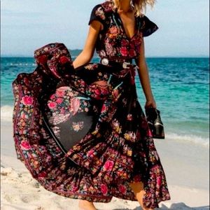 SOLD  -   Spell Hotel Paradiso Gown in Jet